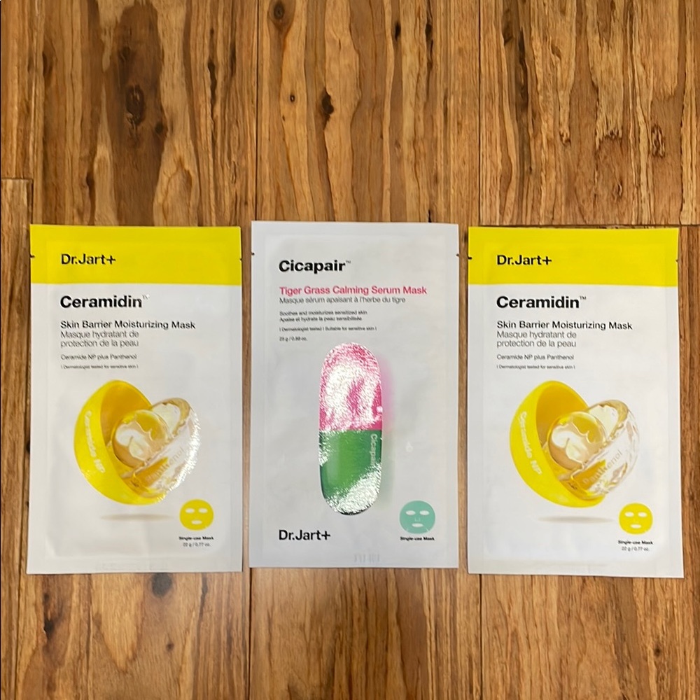 Dr. Jart+ Ceramidin and Cicapair Masks